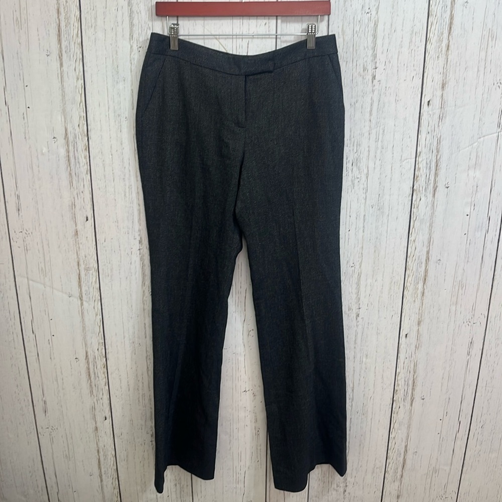 Classiques entier wool blend black with white flecks trouser pants size 6